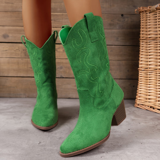 Embroidered Western Boots for Women