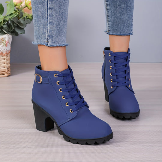 women's boots with chunky heels