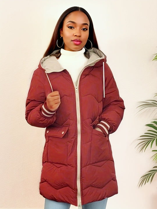 Warm fleece jacket for women