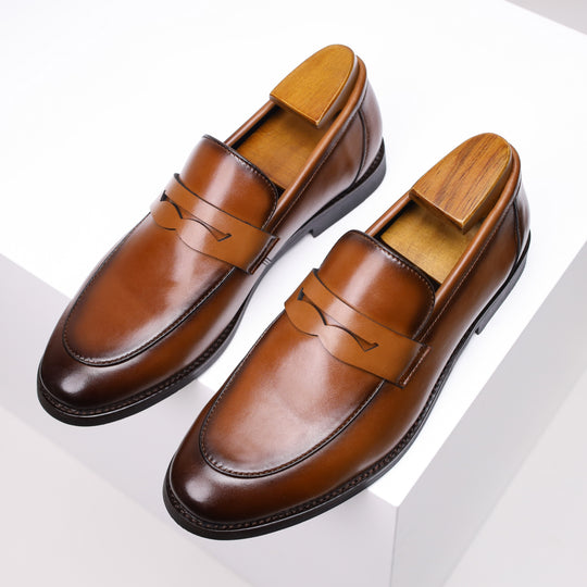 Herren-Penny-Loafer aus Leder