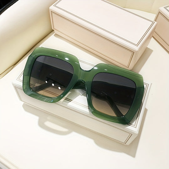 Retro Jelly Color Sunglasses for Women