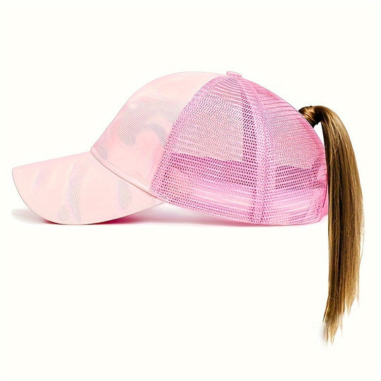 Women's Camouflage Ponytail Baseball Cap