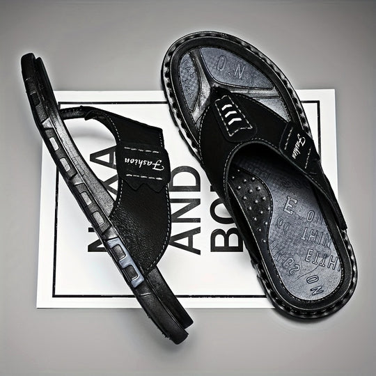 men's leather thong sandals