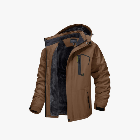 Warm waterproof winter jacket for men