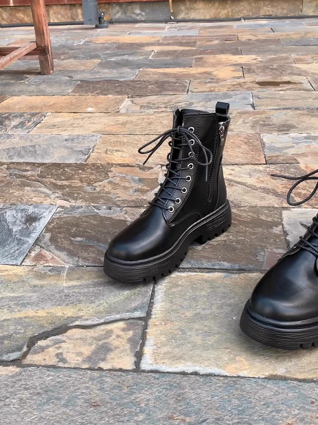 Women's Lace-Up Combat Boots