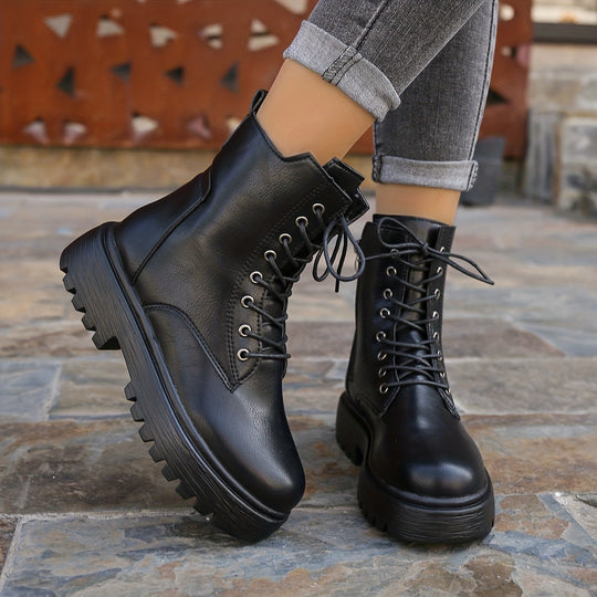 Women's Lace-Up Combat Boots