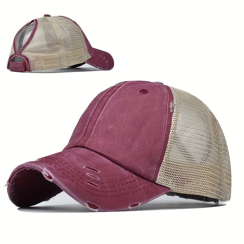 Pferdeschwanz Mesh Trucker Kappe