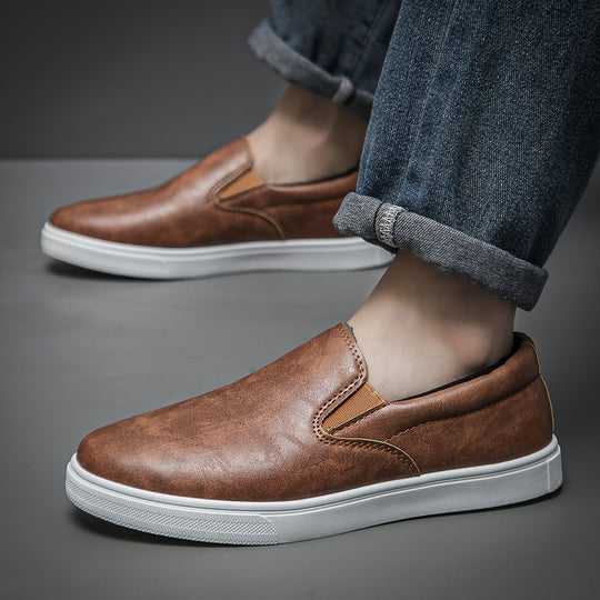 Outdoor PU Leather Slip-On Shoes for Men