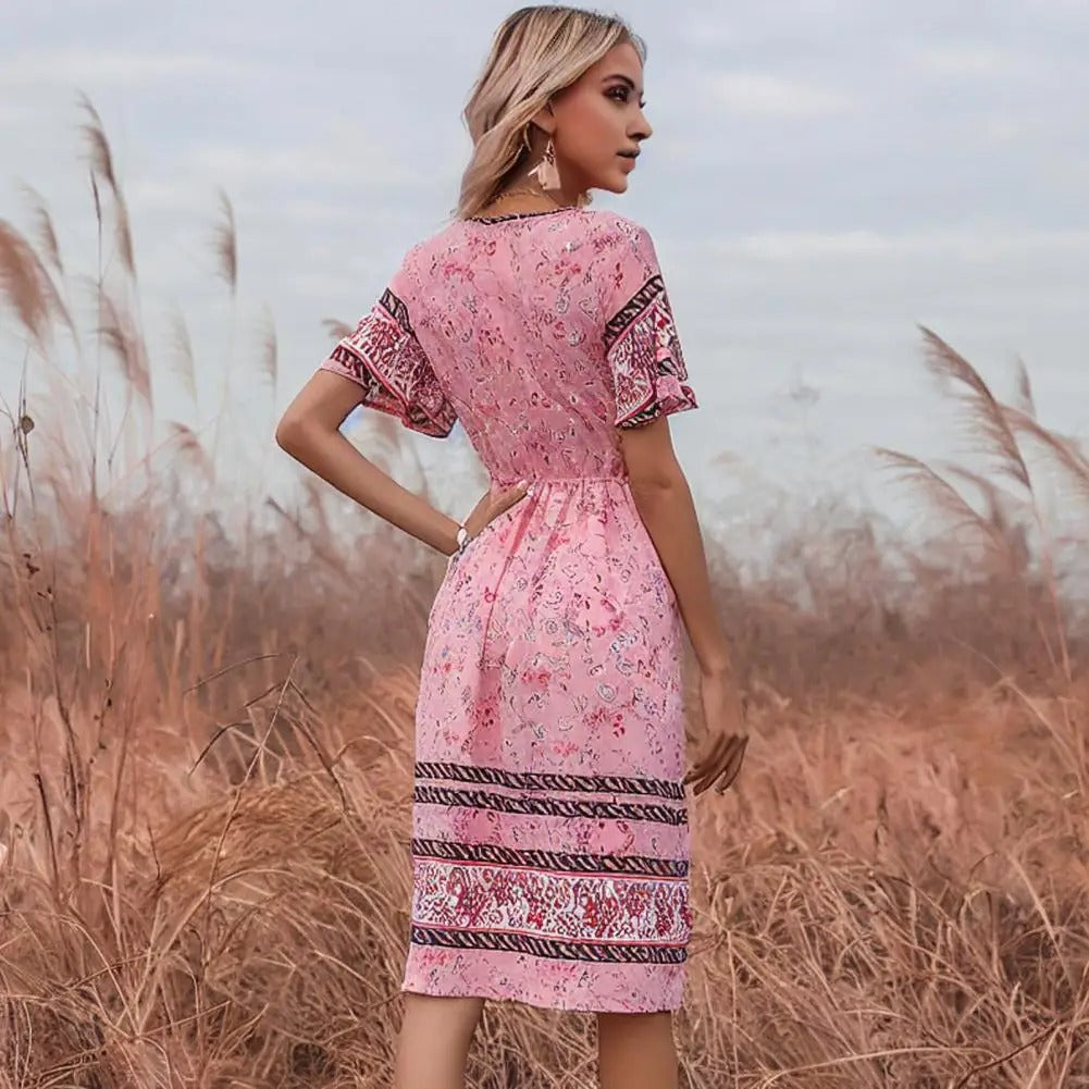 knee-length boho dresses