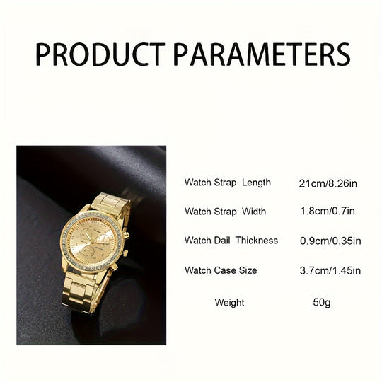 quartz watch &amp; jewelry set for women