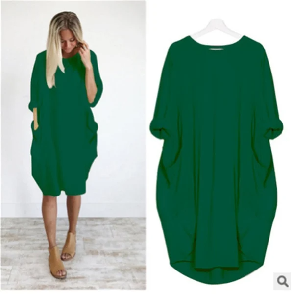 women's casual dress with pocket