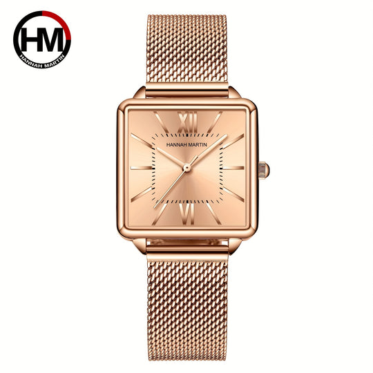 Luxury Square Pointer Quartz Ladies Watch