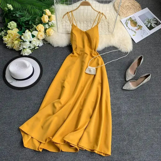 Elegantes Maxikleid mit V-Ausschnitt