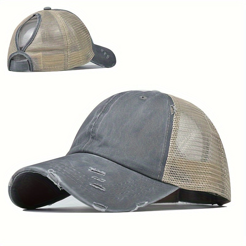 Pferdeschwanz Mesh Trucker Kappe