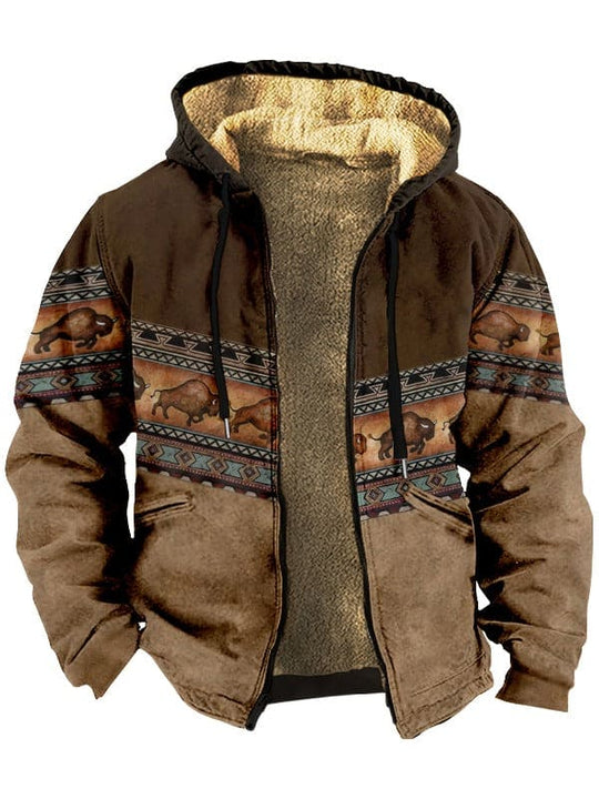 Fleece-Jacke im Vintage-Stil