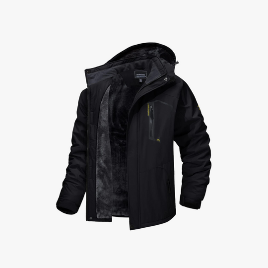 Warm waterproof winter jacket for men