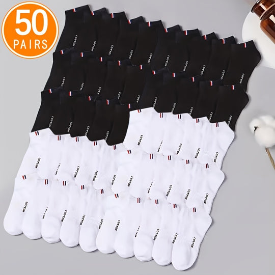 Men's Ankle Socks (50 Pairs) - Invisible Low Cut