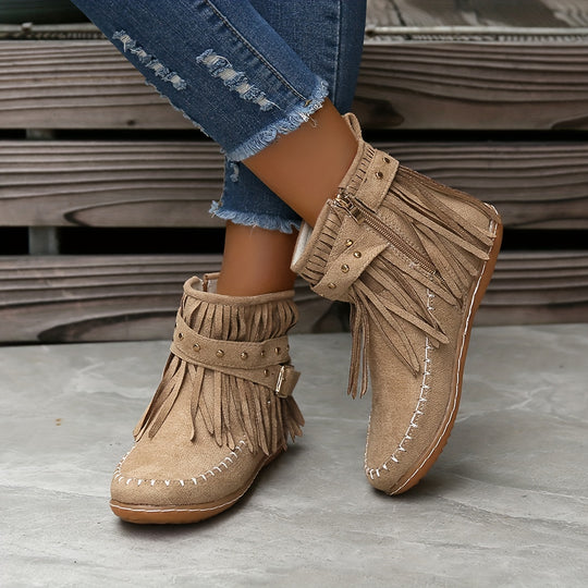 Casual Suede Ankle Boots for Women