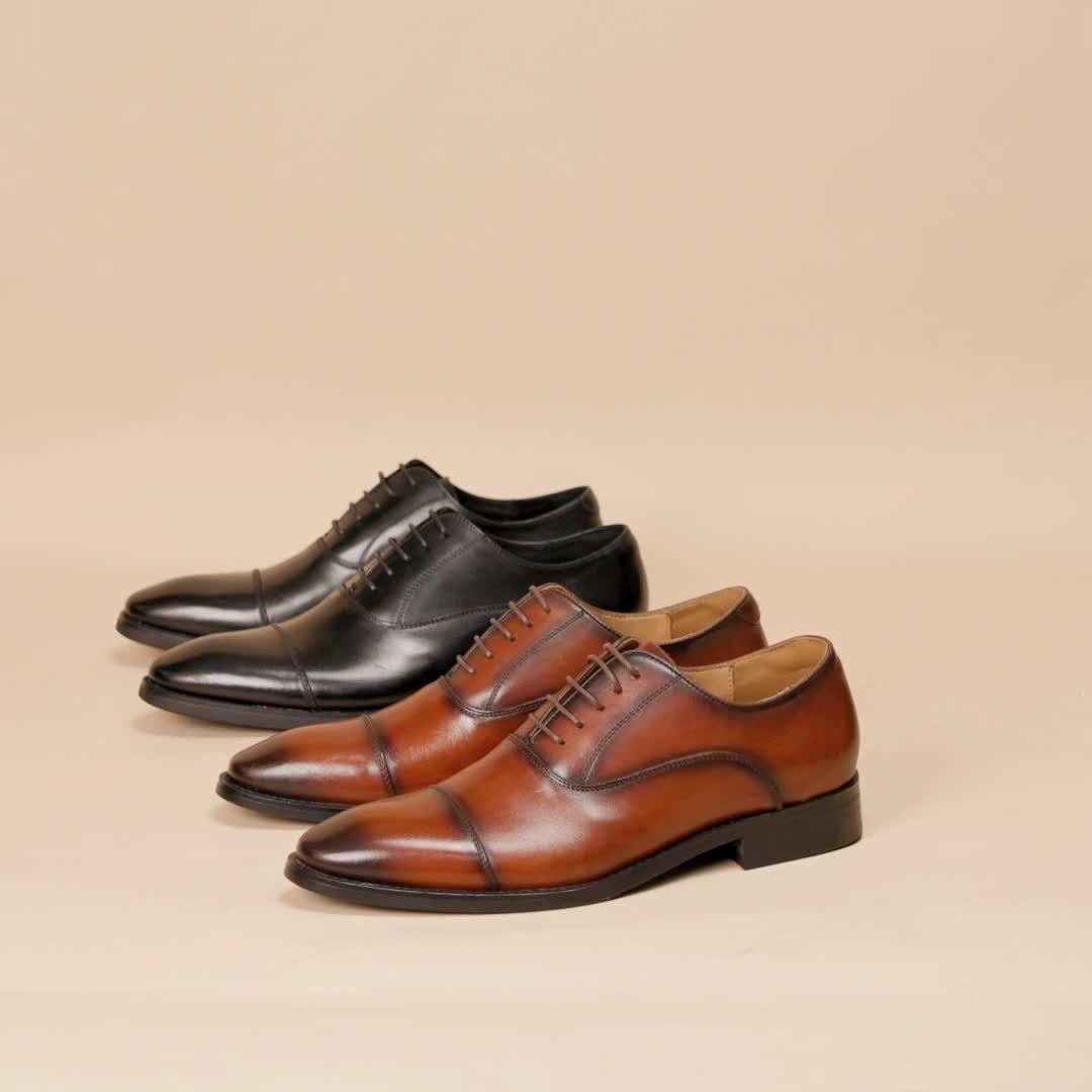 Men's Cap Toe Oxford Shoes