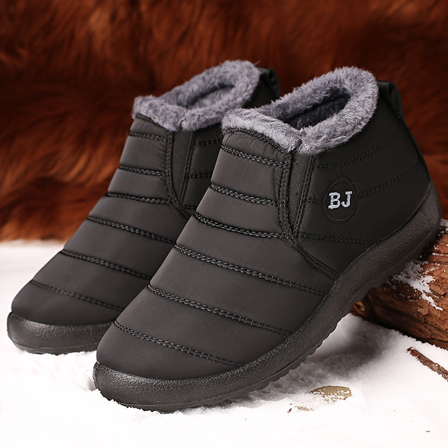 Plush-lined snow boots for women