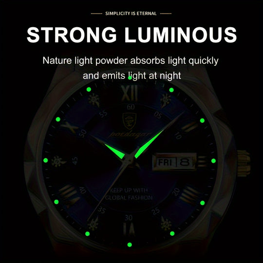 Waterproof quartz watch