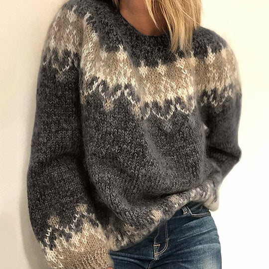 Oversize-Strickpullover für Frauen