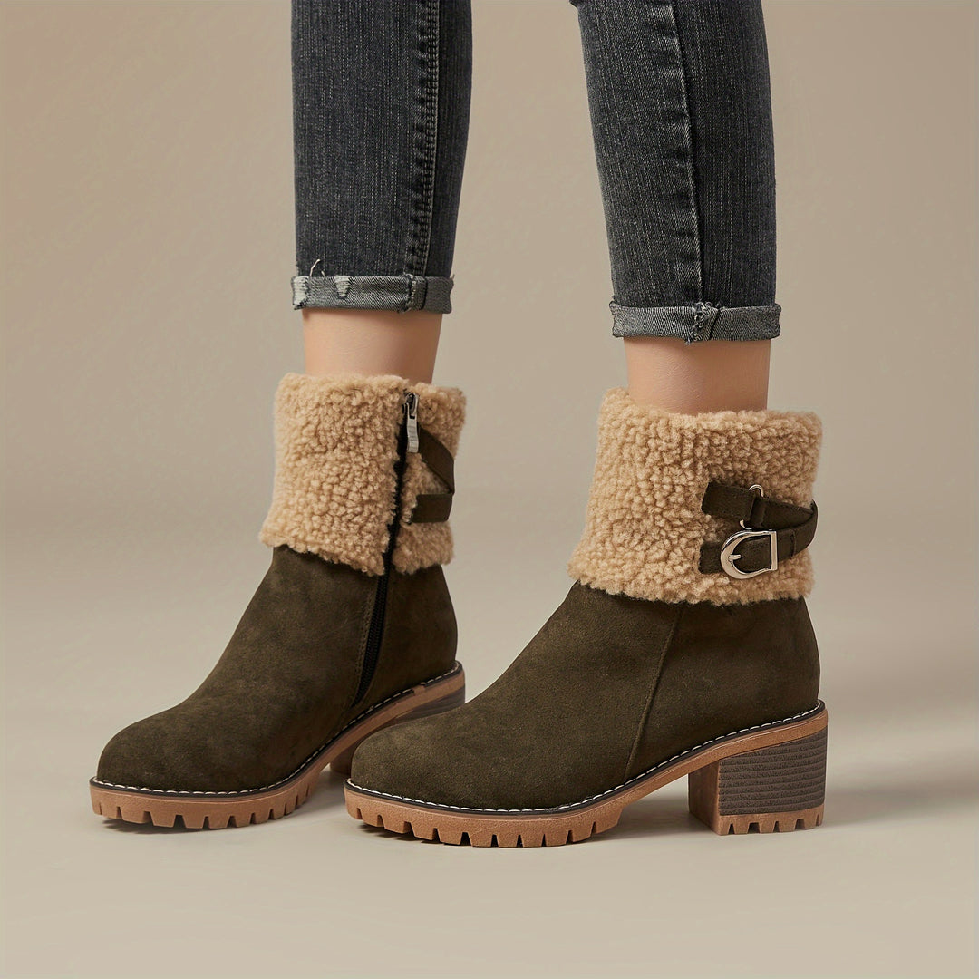 Chunky ankle boots for women