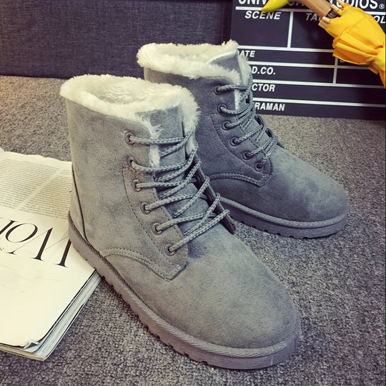 women's boots made of thermal suede