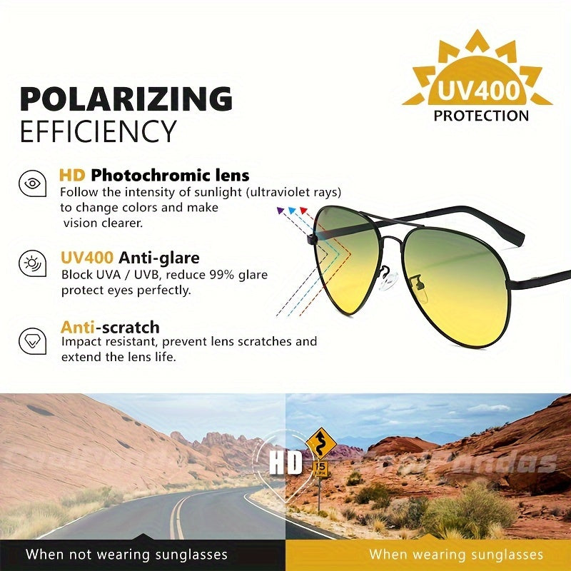 Polarisierte Photochrom-Piloten-Sonnenbrille