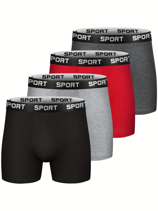 4er-Pack Herren-Boxershorts aus Baumwolle