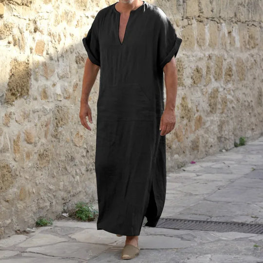 Men's Casual V-Neck Djellaba