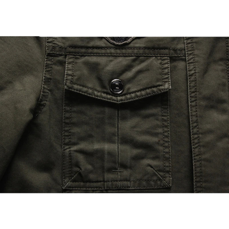 military style jacket for men