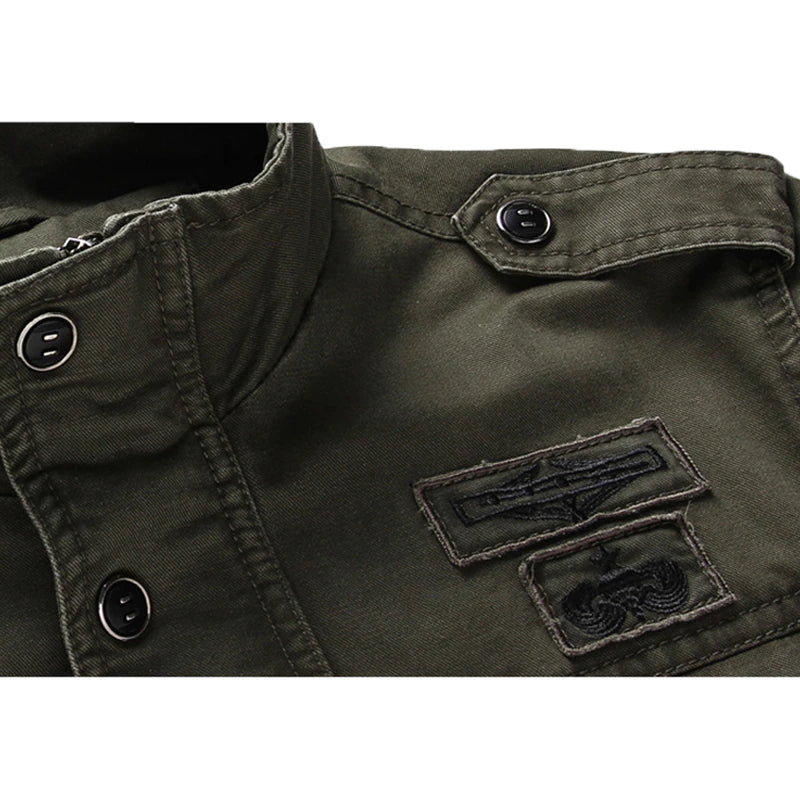 military style jacket for men