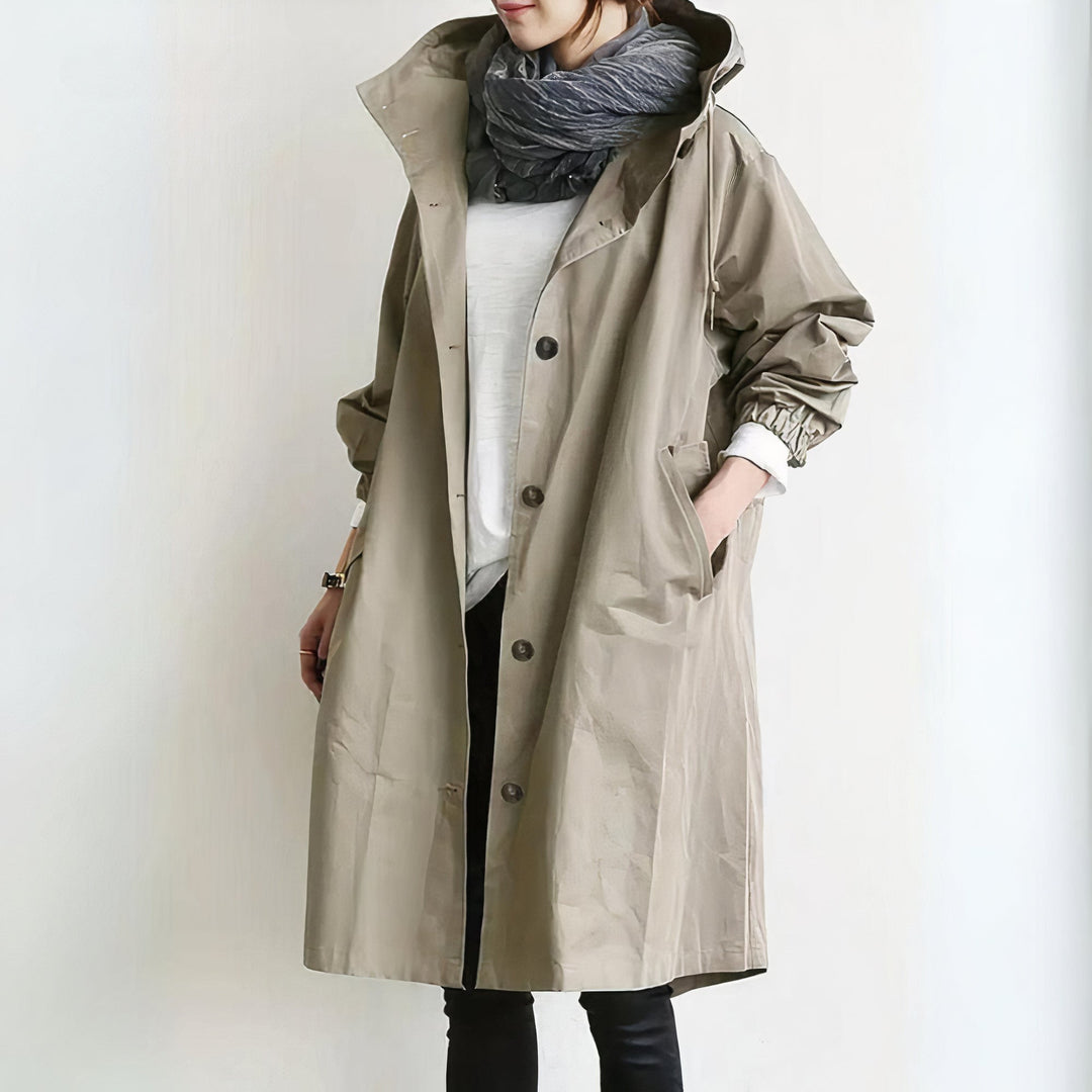 Trench coat and windbreaker for women