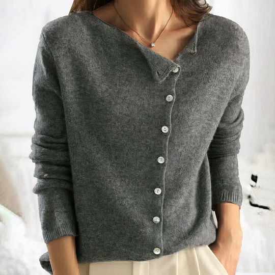 women's cardigan with button placket