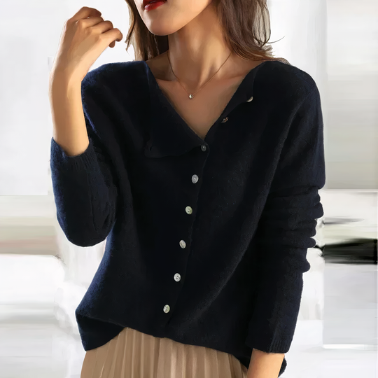 women's cardigan with button placket