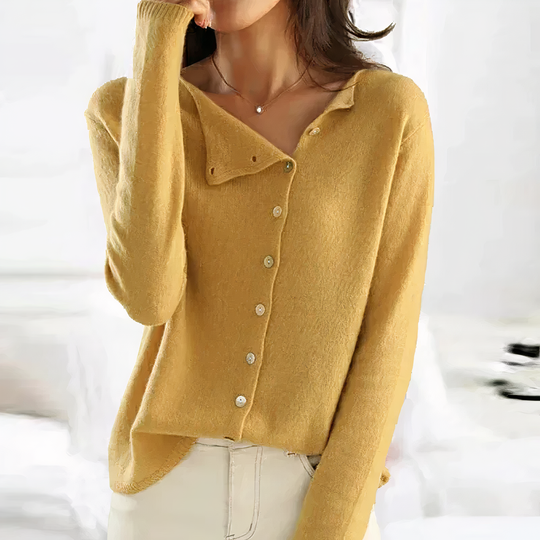 women's cardigan with button placket