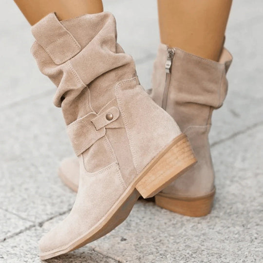 Suede Midfoot Boots for Women