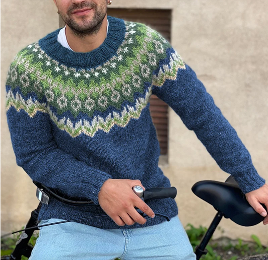 Thick fabric sweater for men