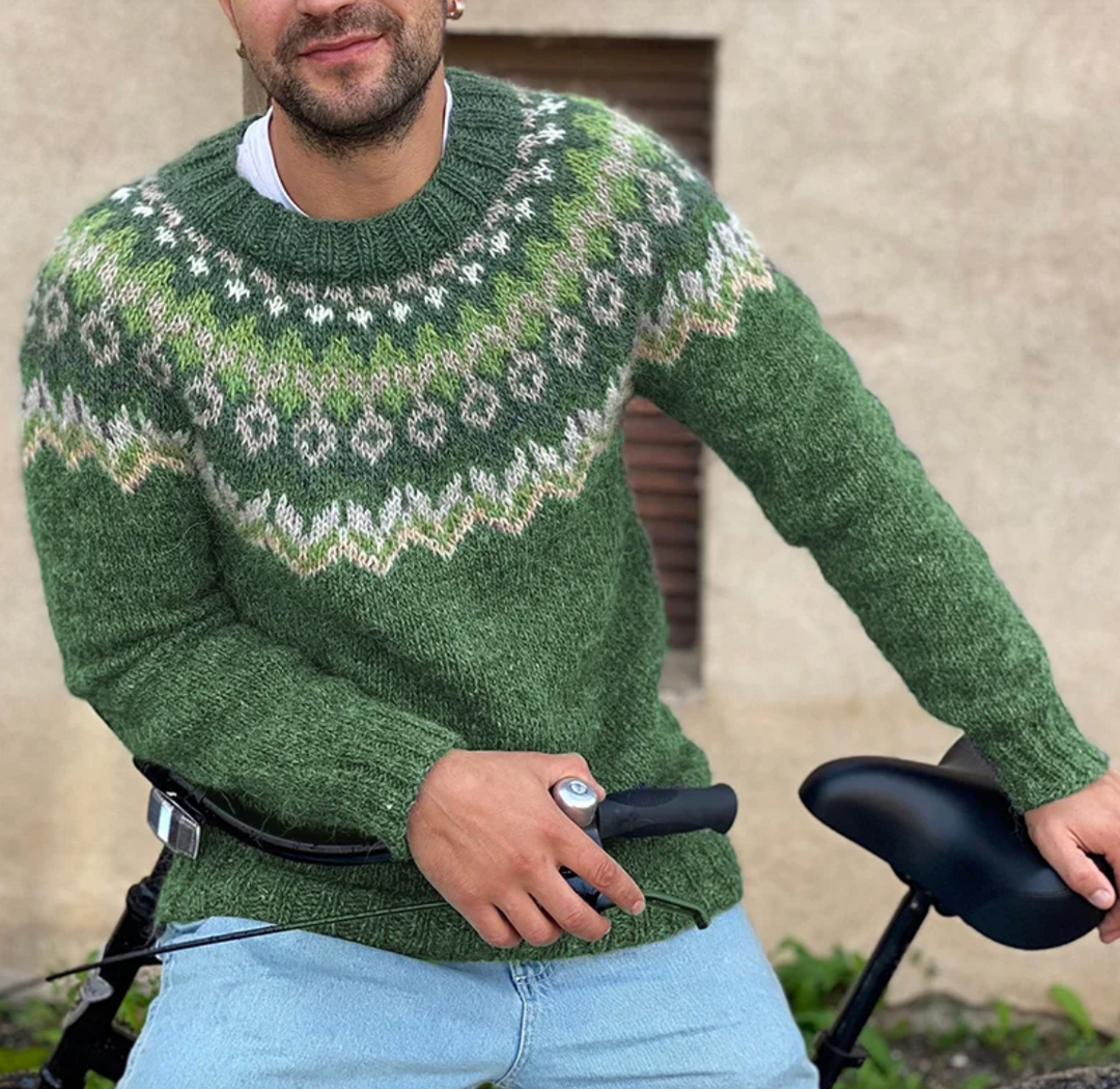 Thick fabric sweater for men