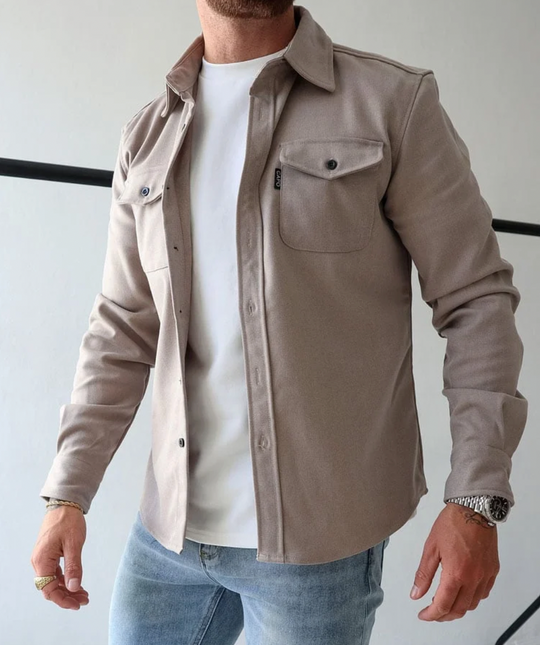 Fashionable button-down jacket for men