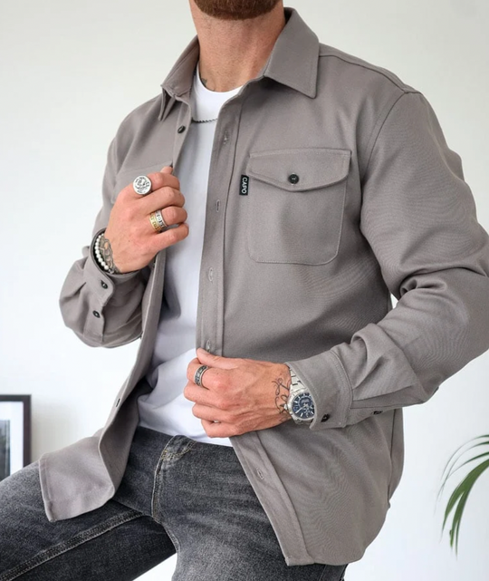 Fashionable button-down jacket for men