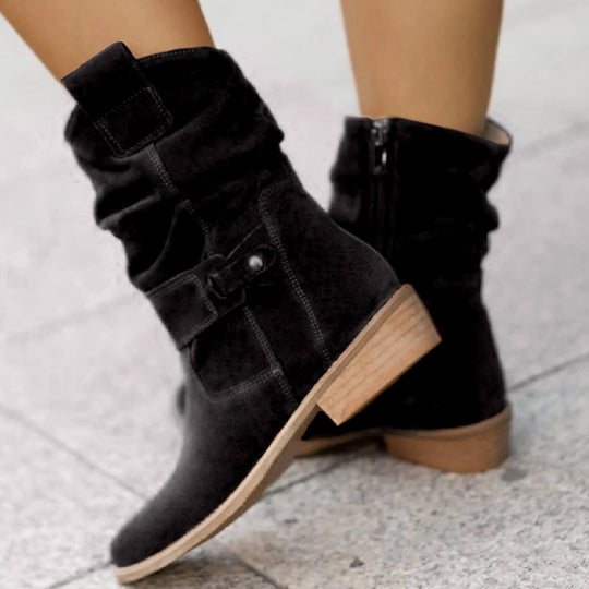 Suede Midfoot Boots for Women