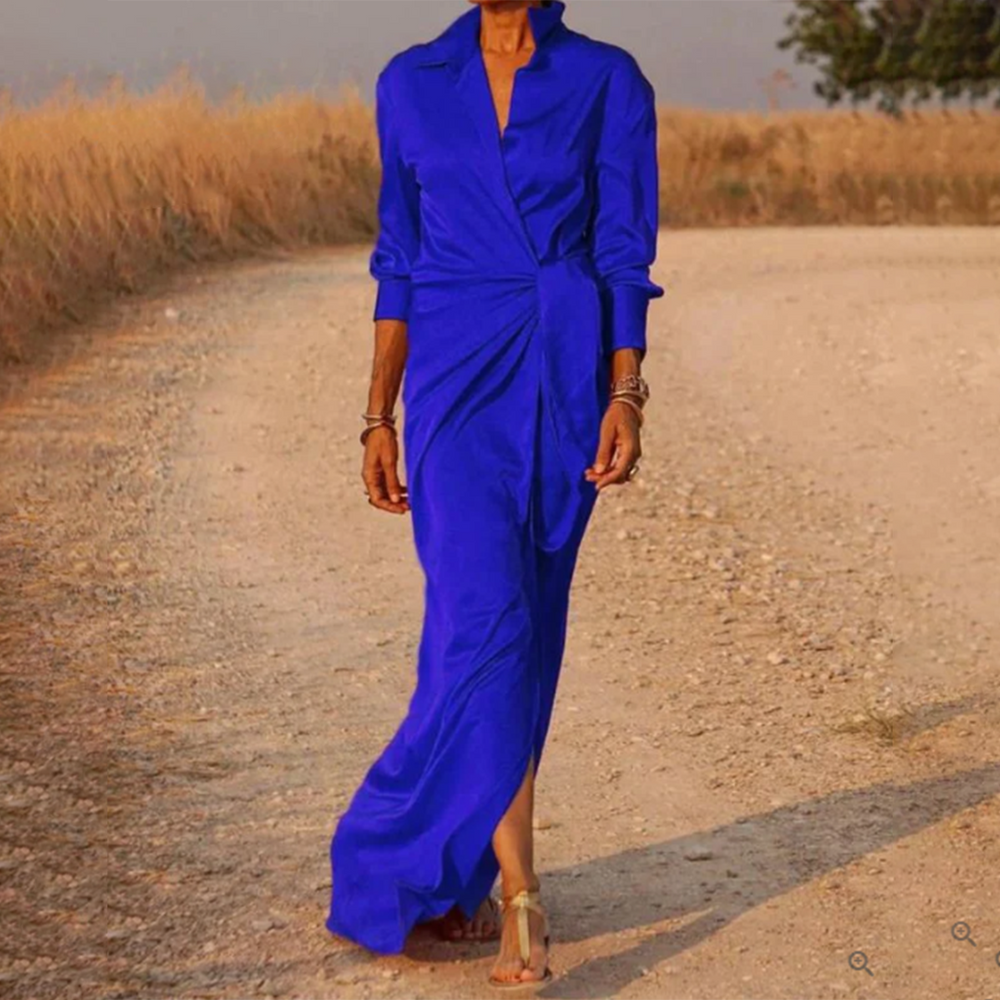 Elegant long shirt dress