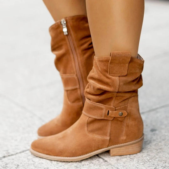 Suede Midfoot Boots for Women