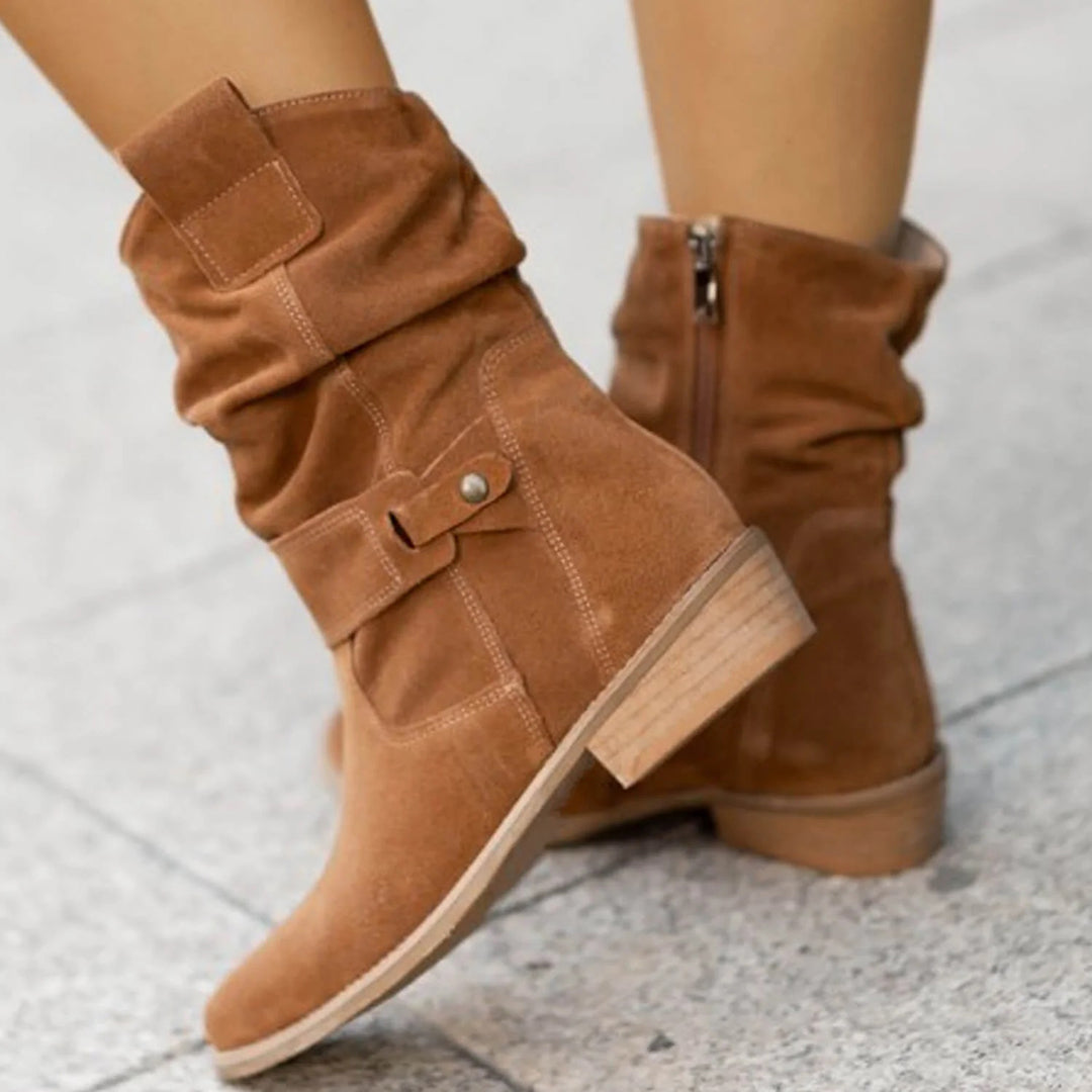 Suede Midfoot Boots for Women