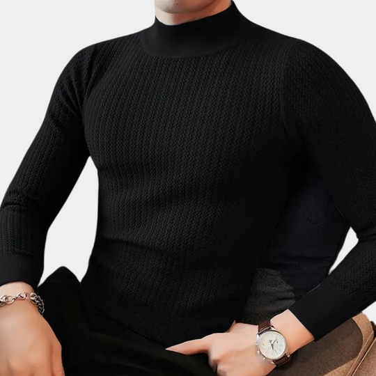 Thermal basic sweater for men