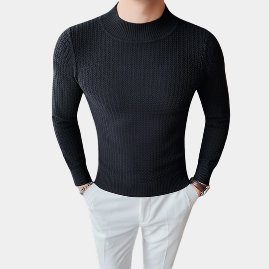 Thermal basic sweater for men