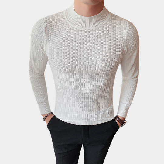 Thermal basic sweater for men