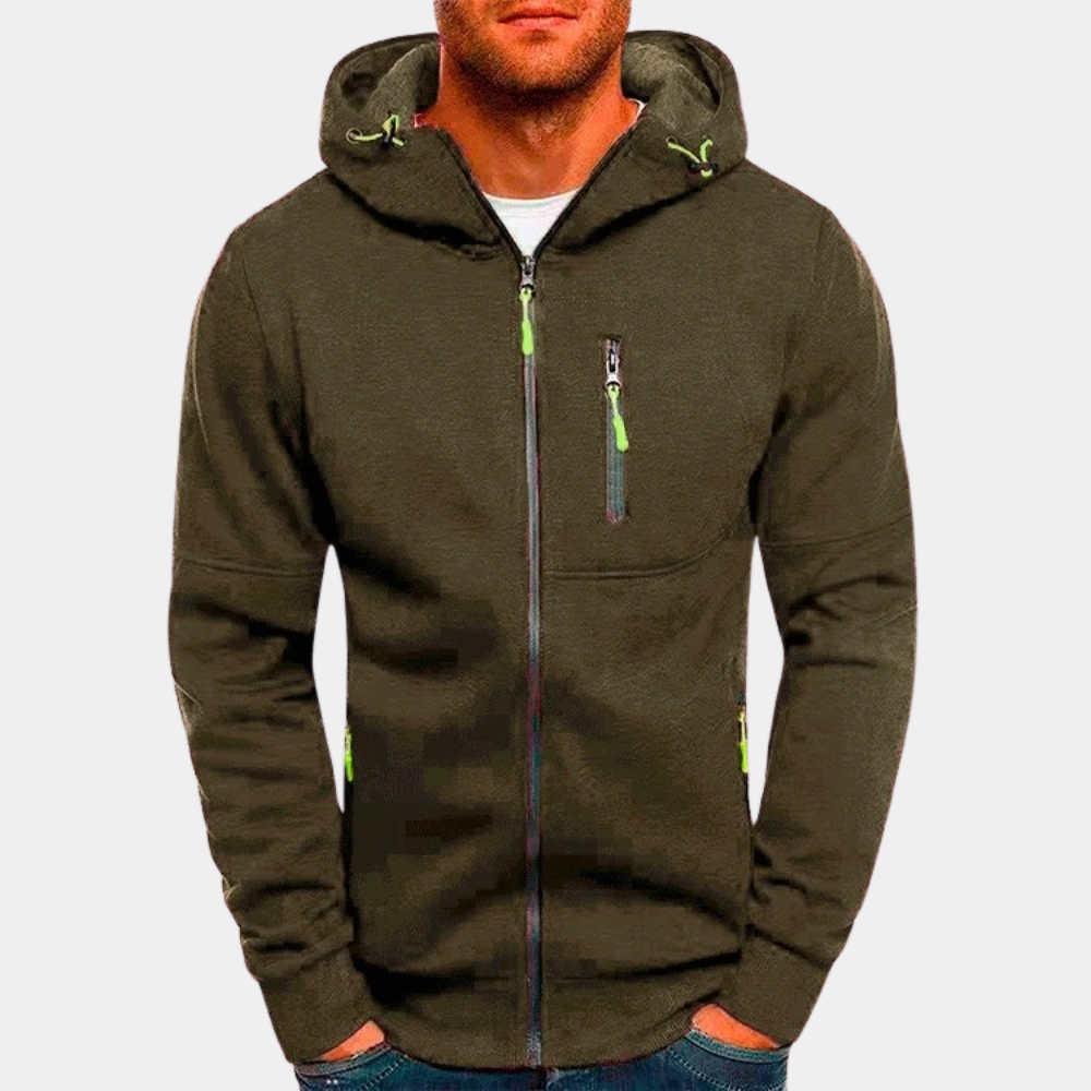 Herren Zip-Up Hoodie